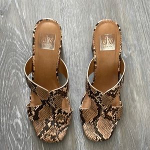 Dolce vita slides with medium platform heel